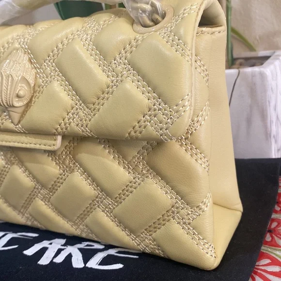 Kurt Geiger London Solid Quilted Mini Kensington Drench Crossbody Bag